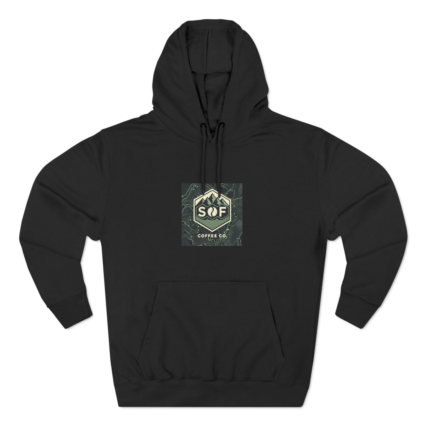 Three-Panel Fleece Hoodie